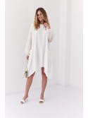 Asymmetric oversize dress with transparent sleeves ekri FK615 - Online store - Boutique